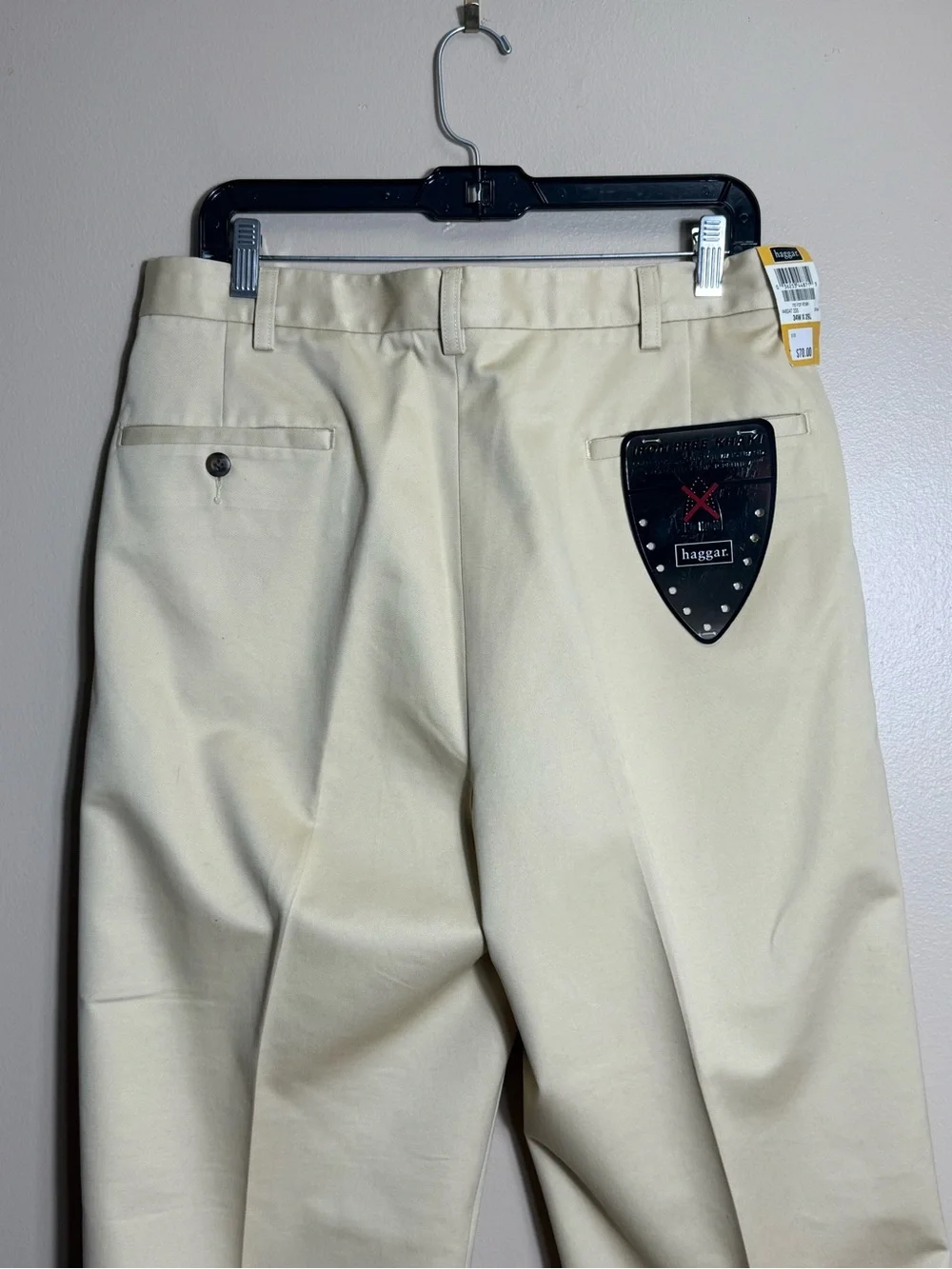Vintage Haggar Pleated Khaki Dress Pants 34x29 Deadstock NWT
